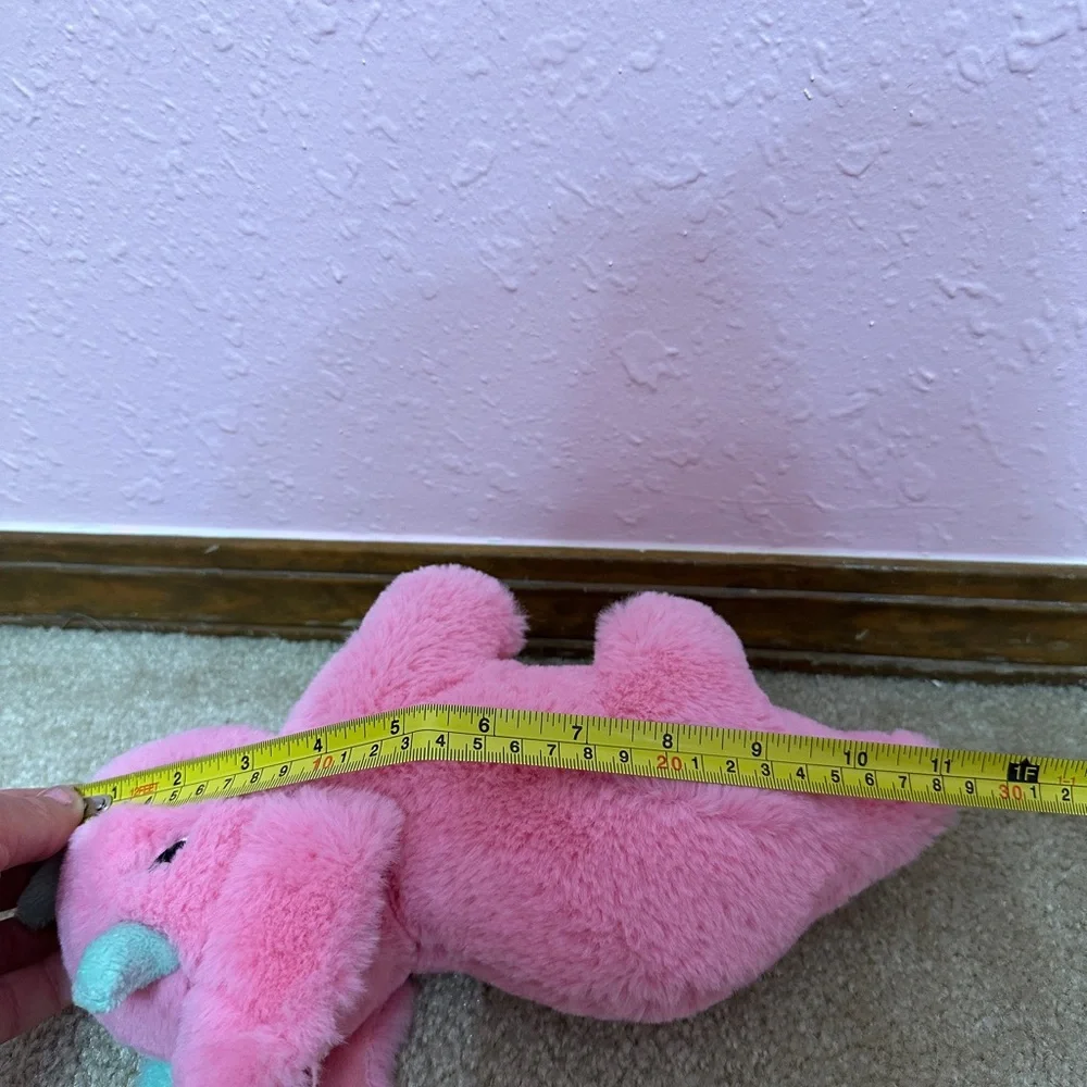 Aurora World Eco Nation Pink Triceratops Dinosaur Soft Plush Stuffed Animal Toy